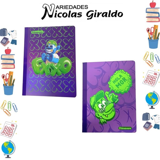 [P4577] Cuaderno cosido primavera 100H raya ferxxo