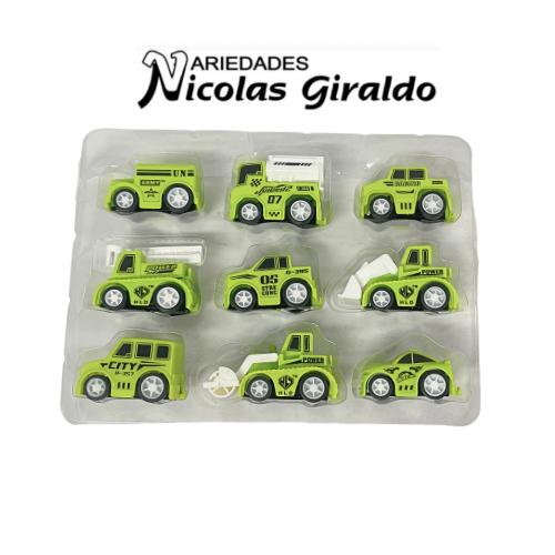 [CA10891] Carro impulso surtido mini x9 fino  