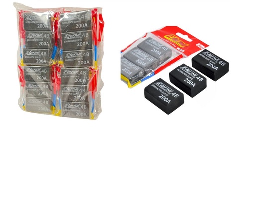 [ET410] Borrador miga de pan negro x3 eterna PQT X20