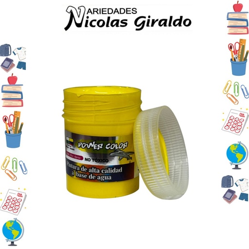 [1000335] Vinilo power color x33 cc amarillo CJ X12