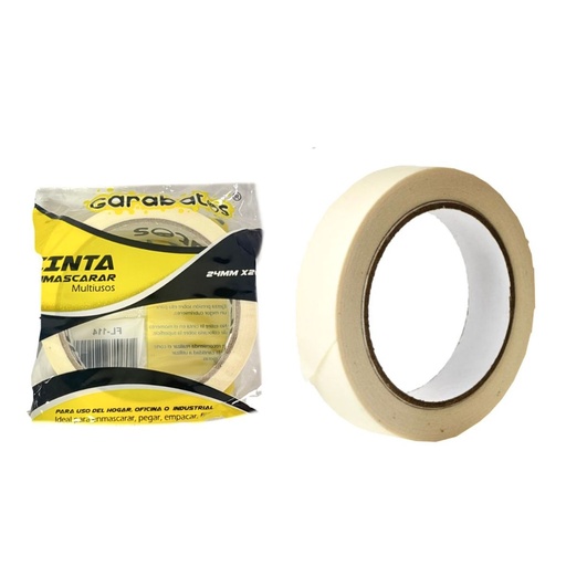 [FL-114NG] Cinta enmascarar 1" grande garabato PQT X12