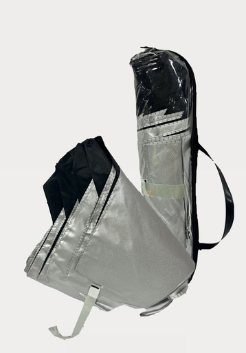 [SOM-01] Sombrilla dama antiviento negra  