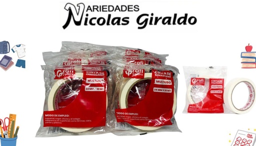 [GR184] Cinta enmascarar 1 " grande graficolors PQT X12