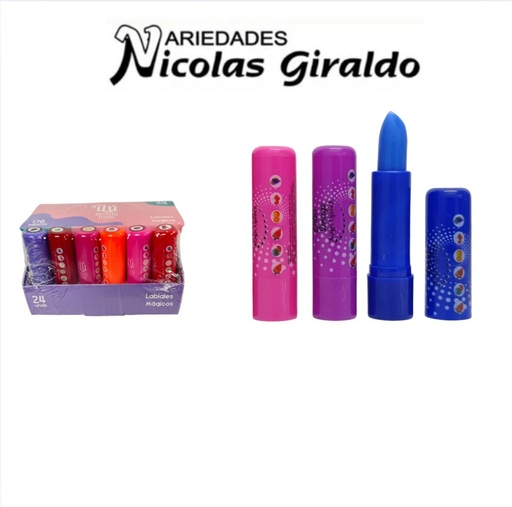 [IU102] Labial magico frutas ilu caja  x24 