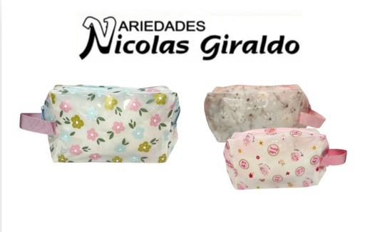 [DN3812] Cosmetiquera dama estampada