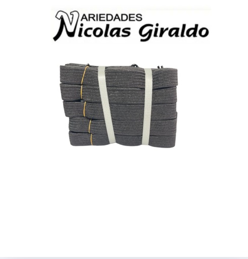 [CNG-065] Pulpo moto negro plano 2.5cm 1.5 metros  pqt x10