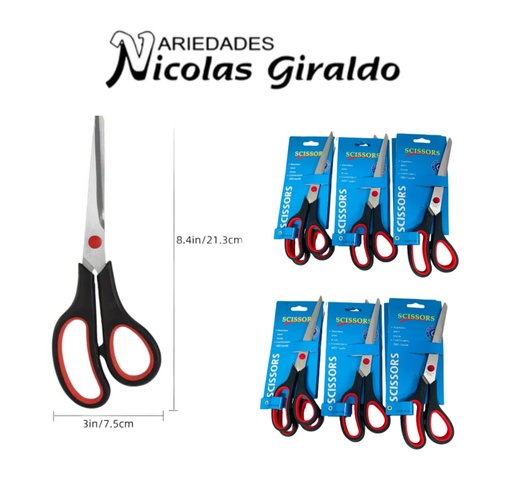 [FL-135] Tijera scissors carton grande #9 caja x12