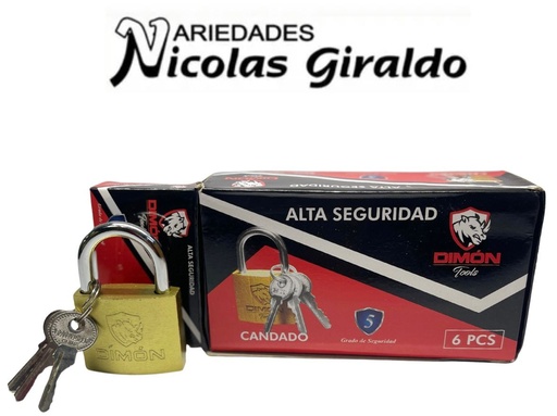 [265DQ] Candado DQ #50 CJ X6