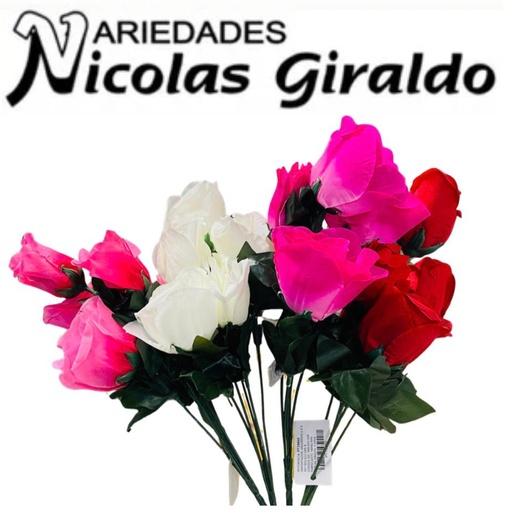 [PT19860] Flor ramo x5 surtida