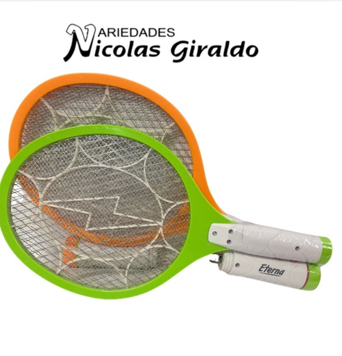 [ET1413] Raqueta matamoscas recargable eterna con linterna