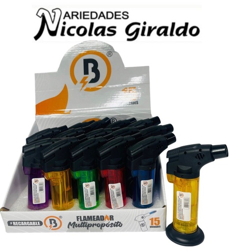 [BG2494] Flameador gas bengala mediano caja x15 