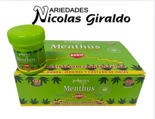 [M510] Menthus junhios pequeño verde x30ml cj x12 