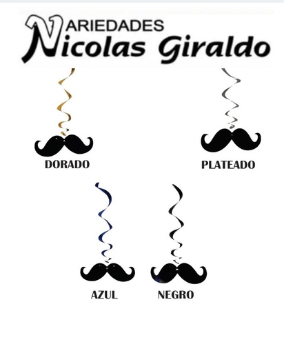[DM7050] Espiral mostacho x3