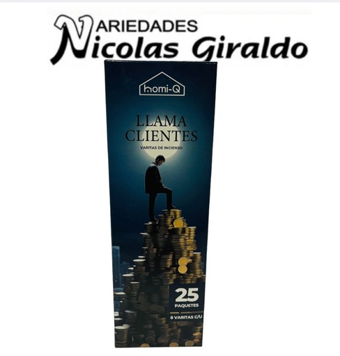 [HQHOMI-Q] Incienso homi-q x25 cajas llama clientes HQ297
