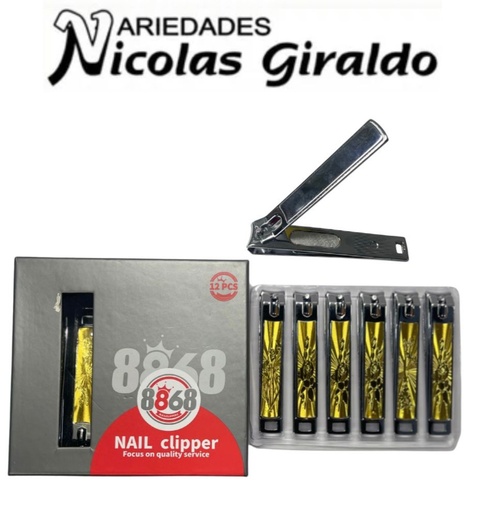 [ZM25-1036] Corta uñas jumbo estampado caja x12 