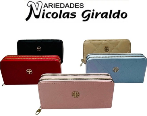 [BDDF24-47] Billetera dama grande doble cierre  