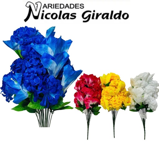 [SE8338] Flor ramo x24 grande surtida color 