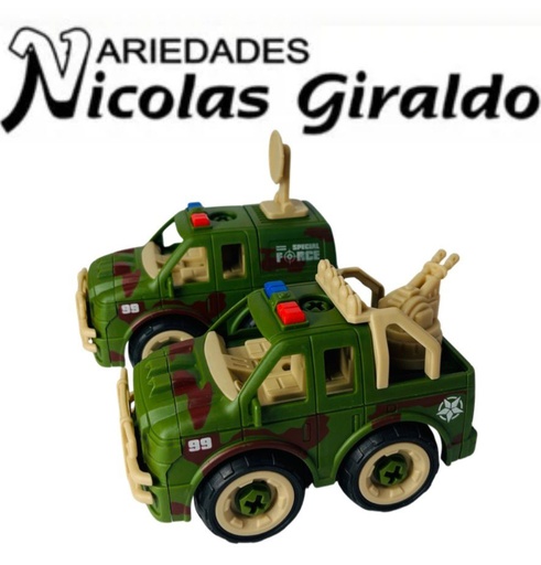 [CA1028] Carro militar didactico x2