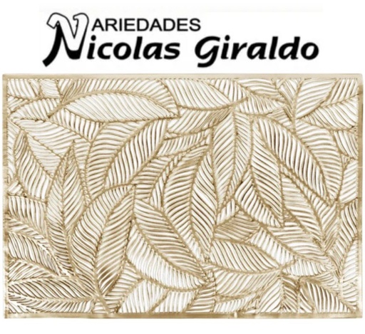 [SLT3841] Individual mesa fino rectangular x6 dorado