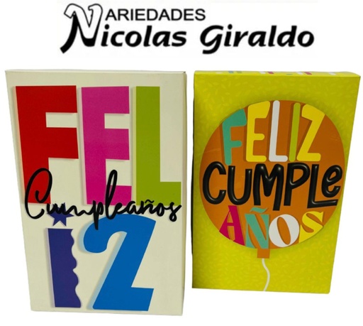 [MF10048] Caja regalo jumbo color mediana cm9