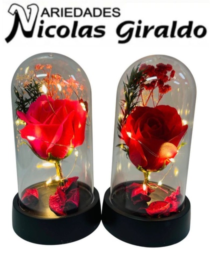 [2D-14008] Urna decorativa rosa luz pequeña     