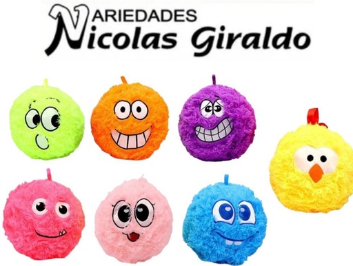 [PTF1409] Pelota peluche caritas grande 