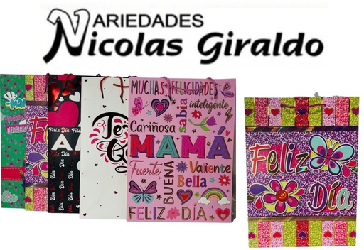 [NA20GDE] @Bolsa regalo importada grande pqt x12 