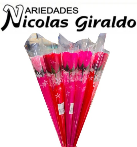 [BRU12-60] Flor acetato mediana fina con aroma paq x12 