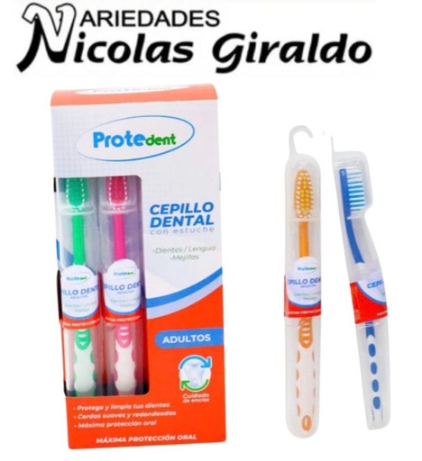 [PTD180] Cepillo dental adulto con estuche protedent x12 