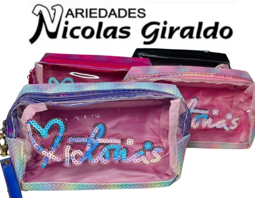 [WCB1783] Cosmetiquera dama lentejuelas