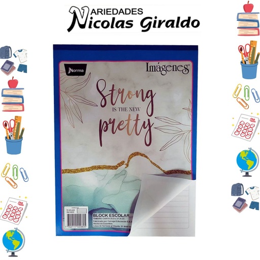 [544480] Block norma carta con rayas