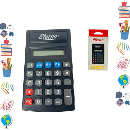 [ET1011] Calculadora eterna 8 digitos pequeña