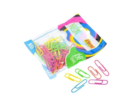 [ET625] Clip neon 33 mm 50 pcs