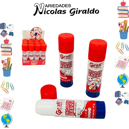 [GR169] Colbon en barra x41 gramos caja x12 graficolors