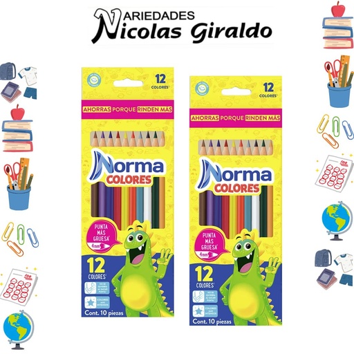 [552038] Color norma unipunta x12