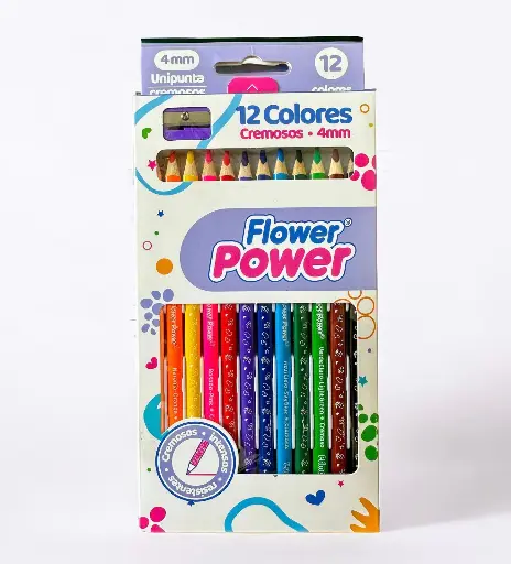 [P360] Color primavera flower power x12