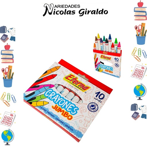 [ET169] Crayola eterna jumbo x10