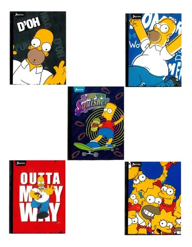 [559021] Cuad xpresarte cosido licencias 100 H simpsons