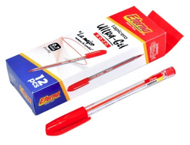 [ET592] Lapicero eterna tapa 0.7 ultra gel rojo x12