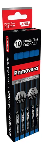 [P3229-007] Lapicero primavera punta fina x10 azul