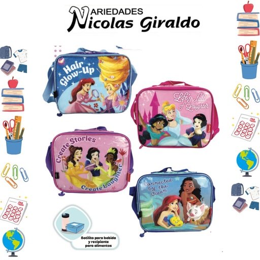 [625-018-1581] Lonchera primavera princesa horizontal