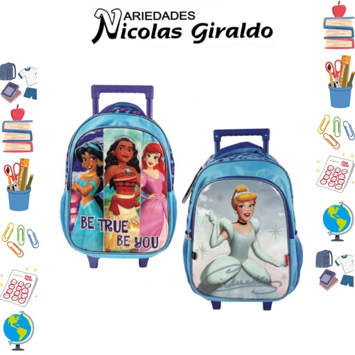 [624-018-1581] Morral prim. grande ruedas princesa