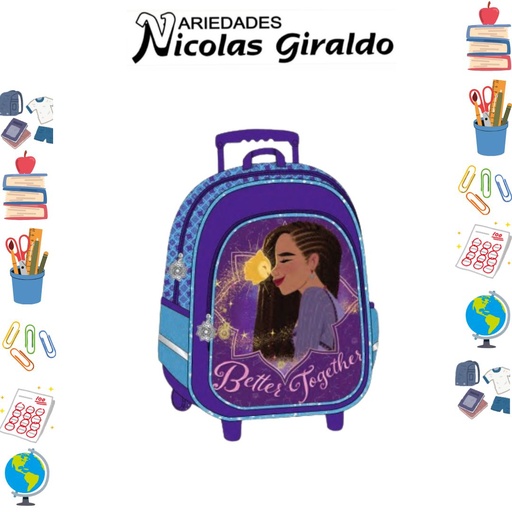 [624-018-2112] Morral prim. grande ruedas wish