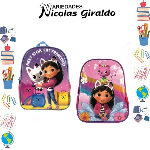 [617-041-2106] Morral primavera personaje pequeño gabby