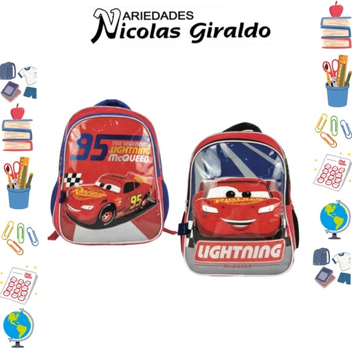 [620-018-1583] Morral primavera personajes grande cars