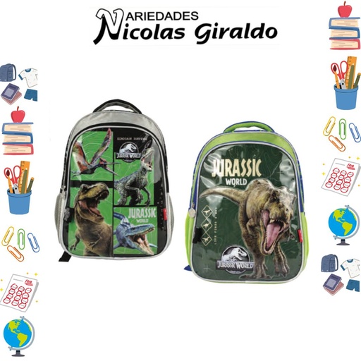 [620-041-1647] Morral primavera personajes grande jurasic