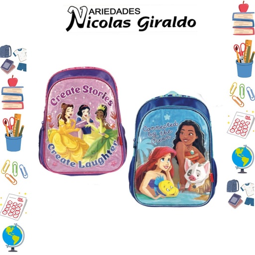 [626-018-1581] Morral primavera personajes grande princesas