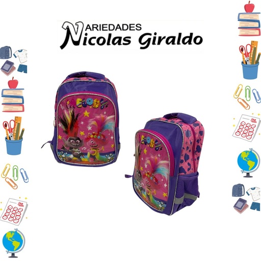 [617-041-1662] Morral primavera personajes pequeño trolls
