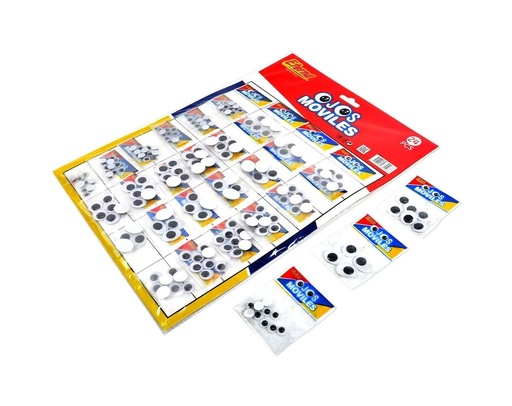 [ET418] Ojos para peluche carton x24