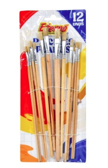 [ET241] Pincel madera eterna x12 plano grande